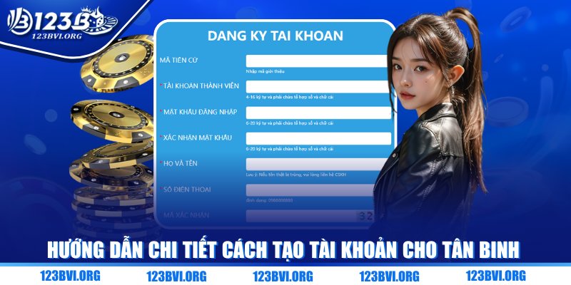 Hướng dẫn chi tiết cách tạo tài khoản cho tân binh