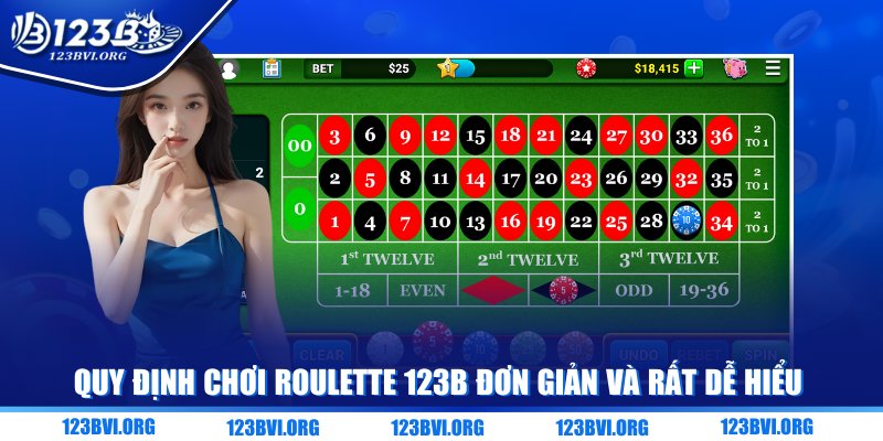 Quy định chơi Roulette 123B đơn giản và rất dễ hiểu